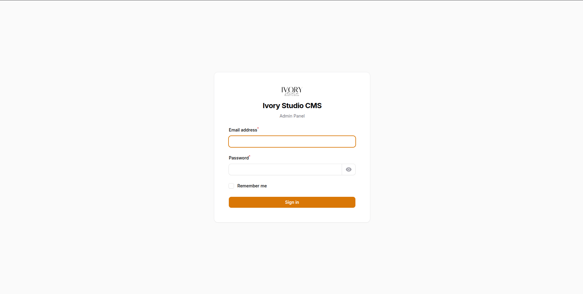 CMS for Ivory Web Profile