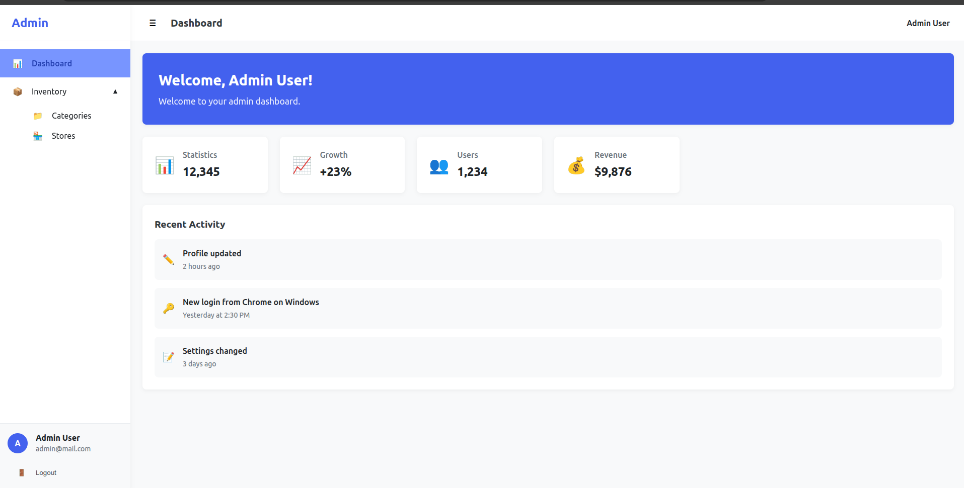 Vue Store Inventory Management (SIM)